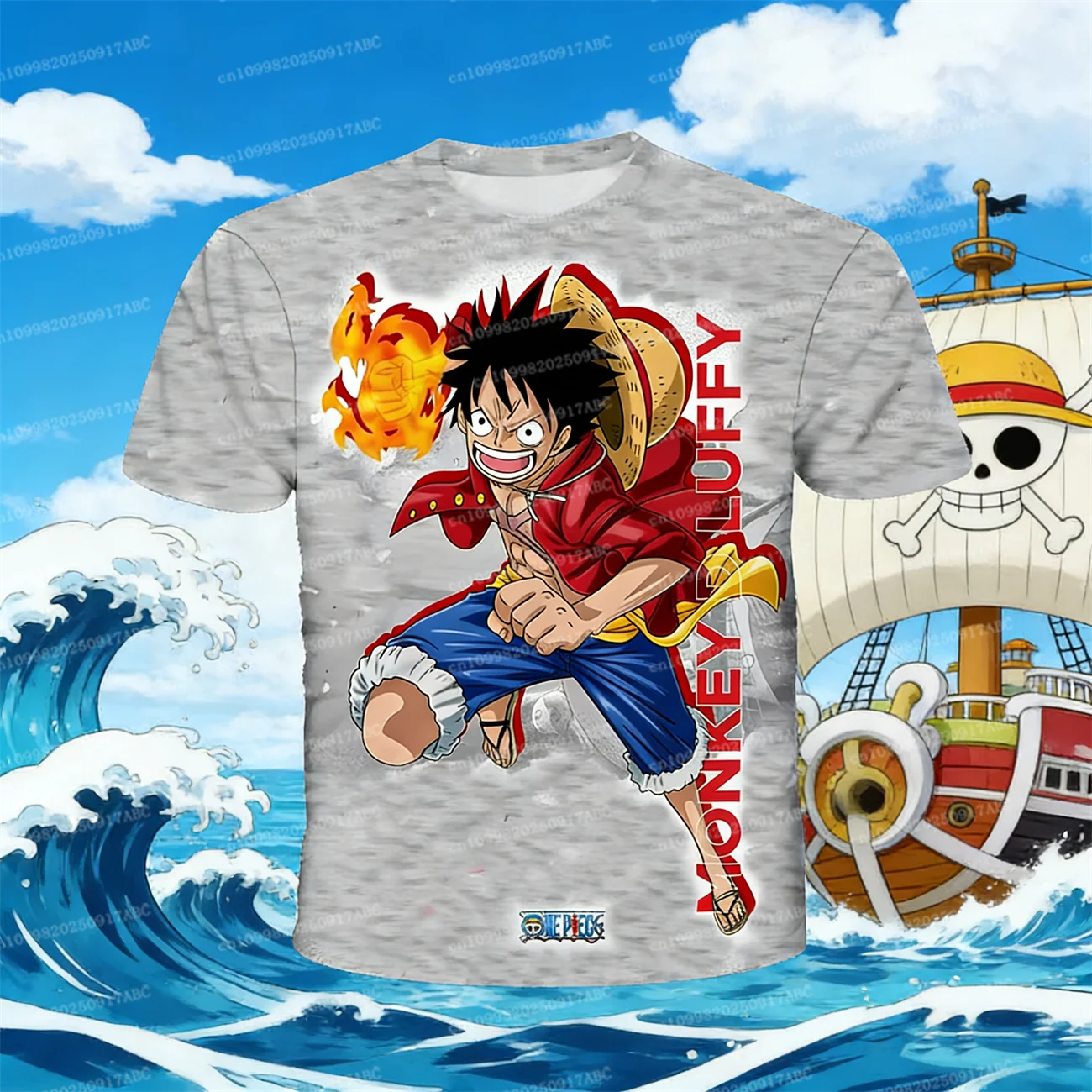 One Piece Luffy Oversized Tee - Neon Districts
