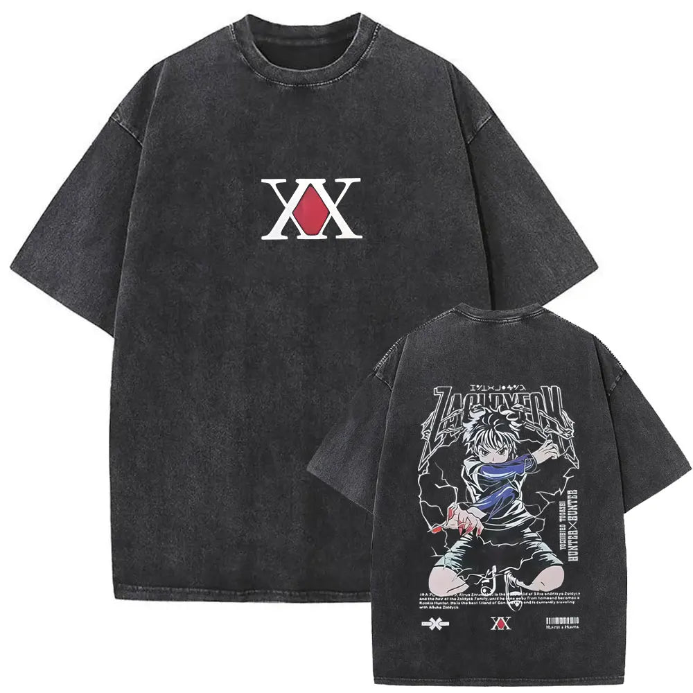 Hunter x Hunter Hisoka Washed Vintage Tee – Oversized Graphic