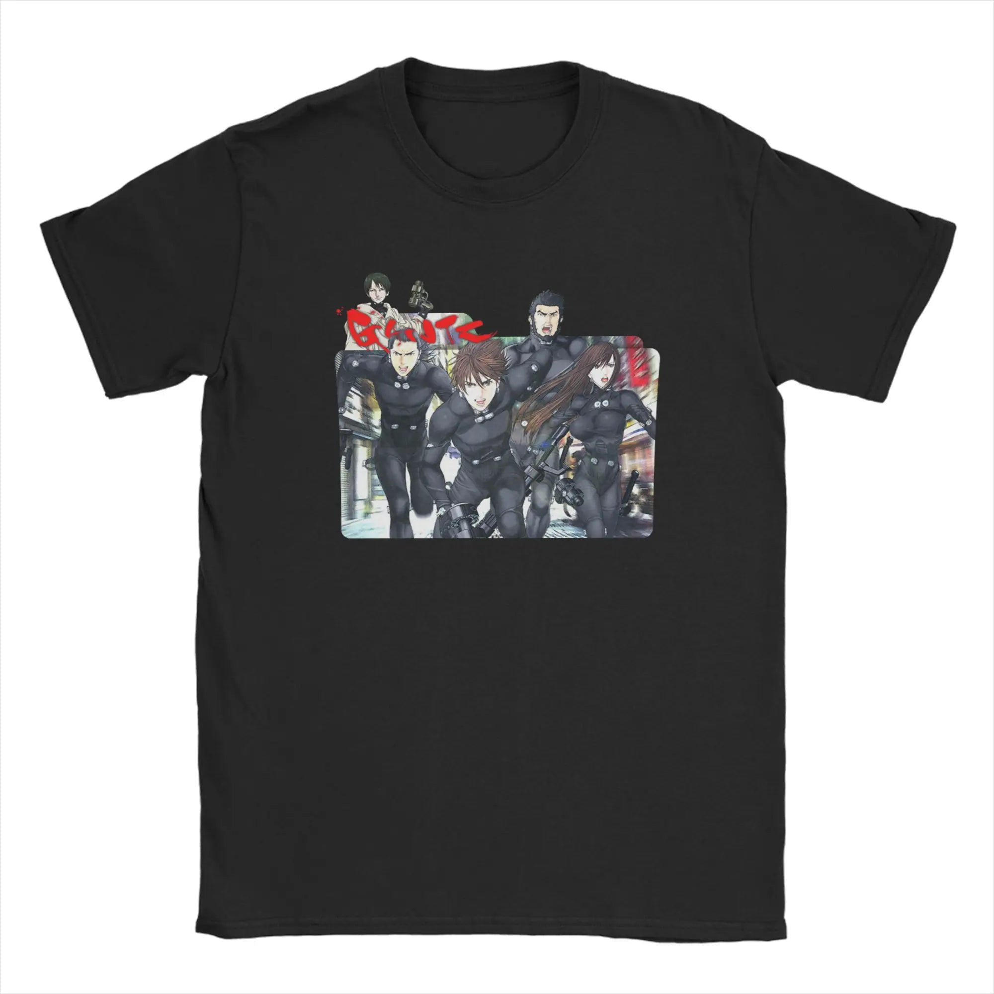 GANTZ Vintage Anime Tee - Classic Graphic T-Shirt for Fans - Neon Districts