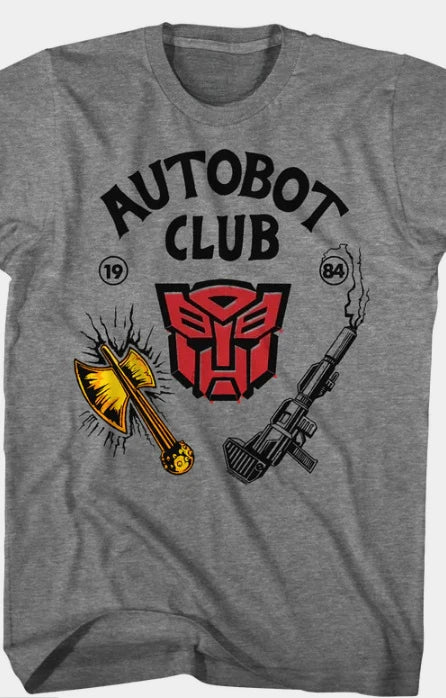 Transformers Peripheral Print Y2K Cotton Tee - Neon Districts