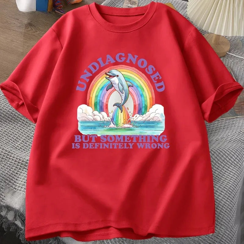 Undiagnosed But Something Is Definitely Wrong — Women's Humor Tee - Neon Districts