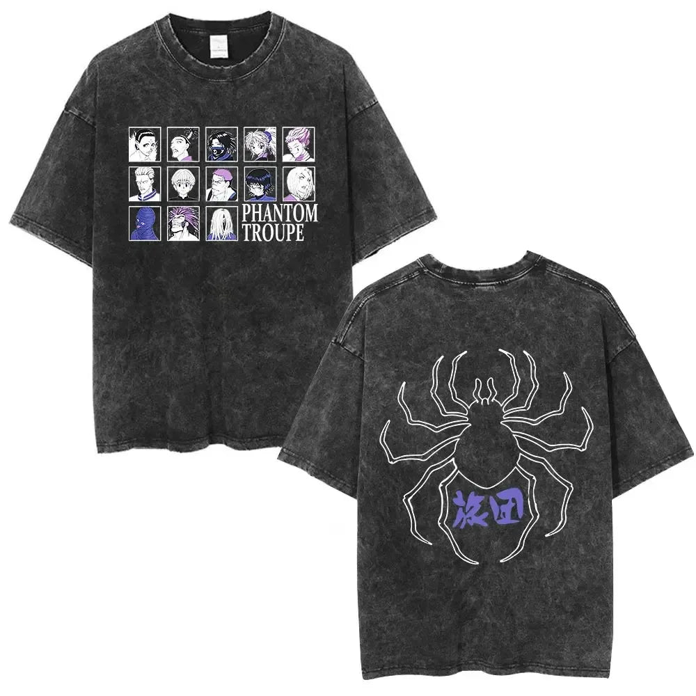 Hunter x Hunter Phantom Troupe Tee – Hisoka Oversized Washed