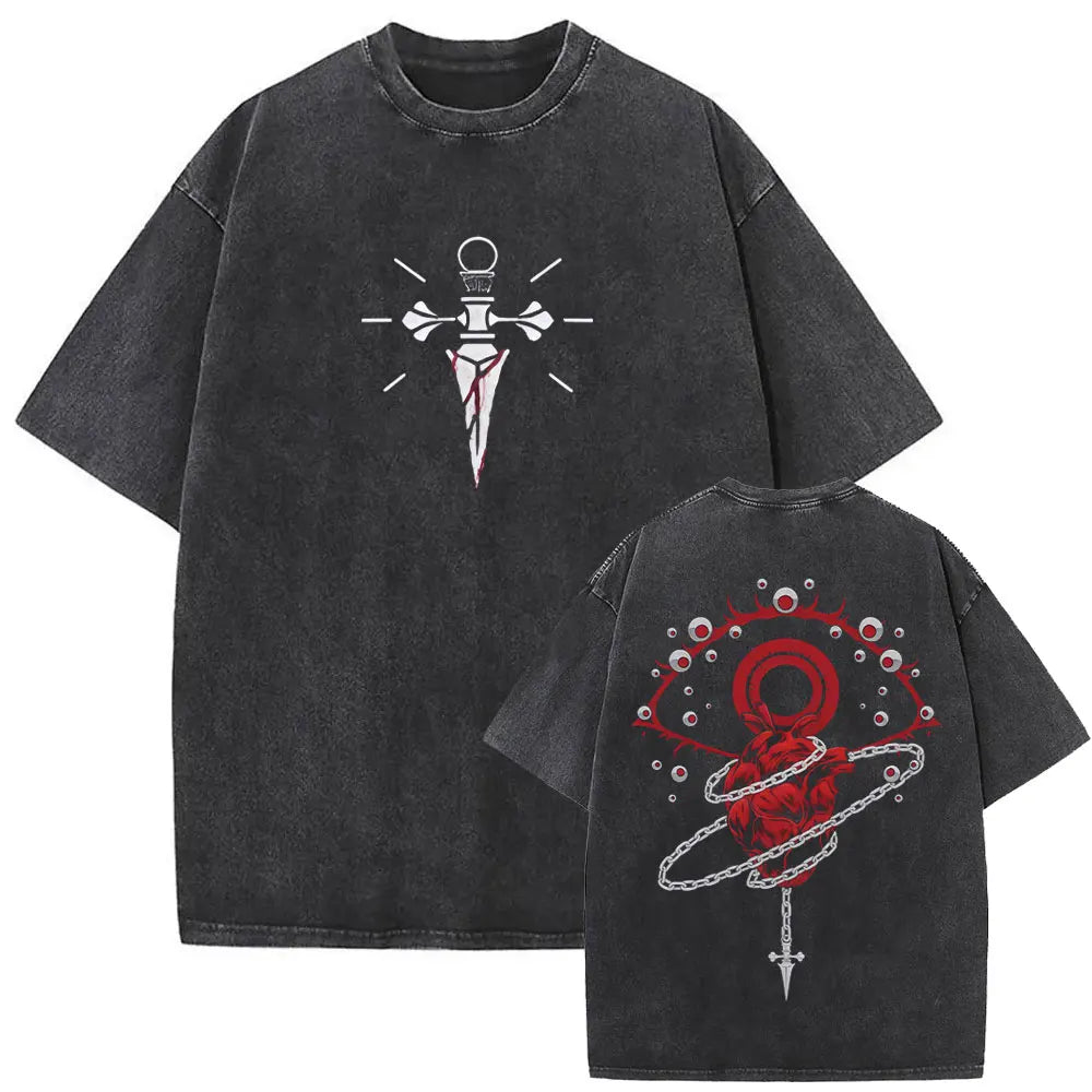 Hunter x Hunter Hisoka Washed Vintage Tee – Oversized Graphic