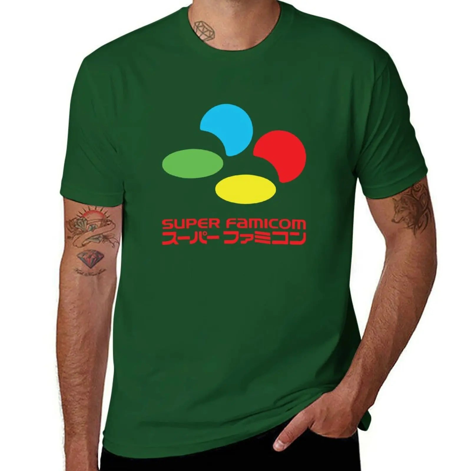 Super Famicom — Japanese Console Vintage Oversized Tee - Neon Districts