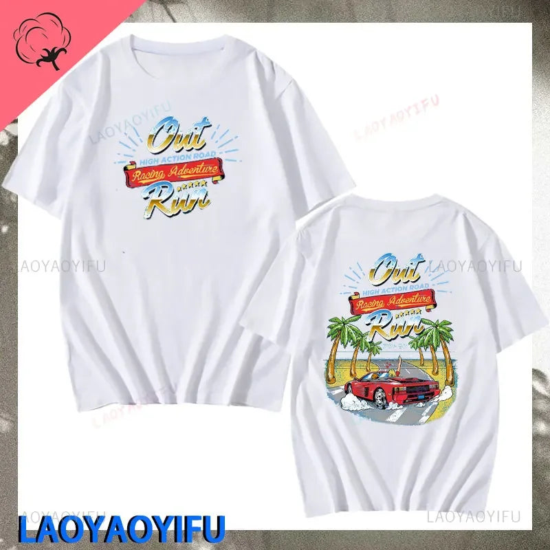 Out Run — 90s Vintage Japan Arcade Tee - Neon Districts