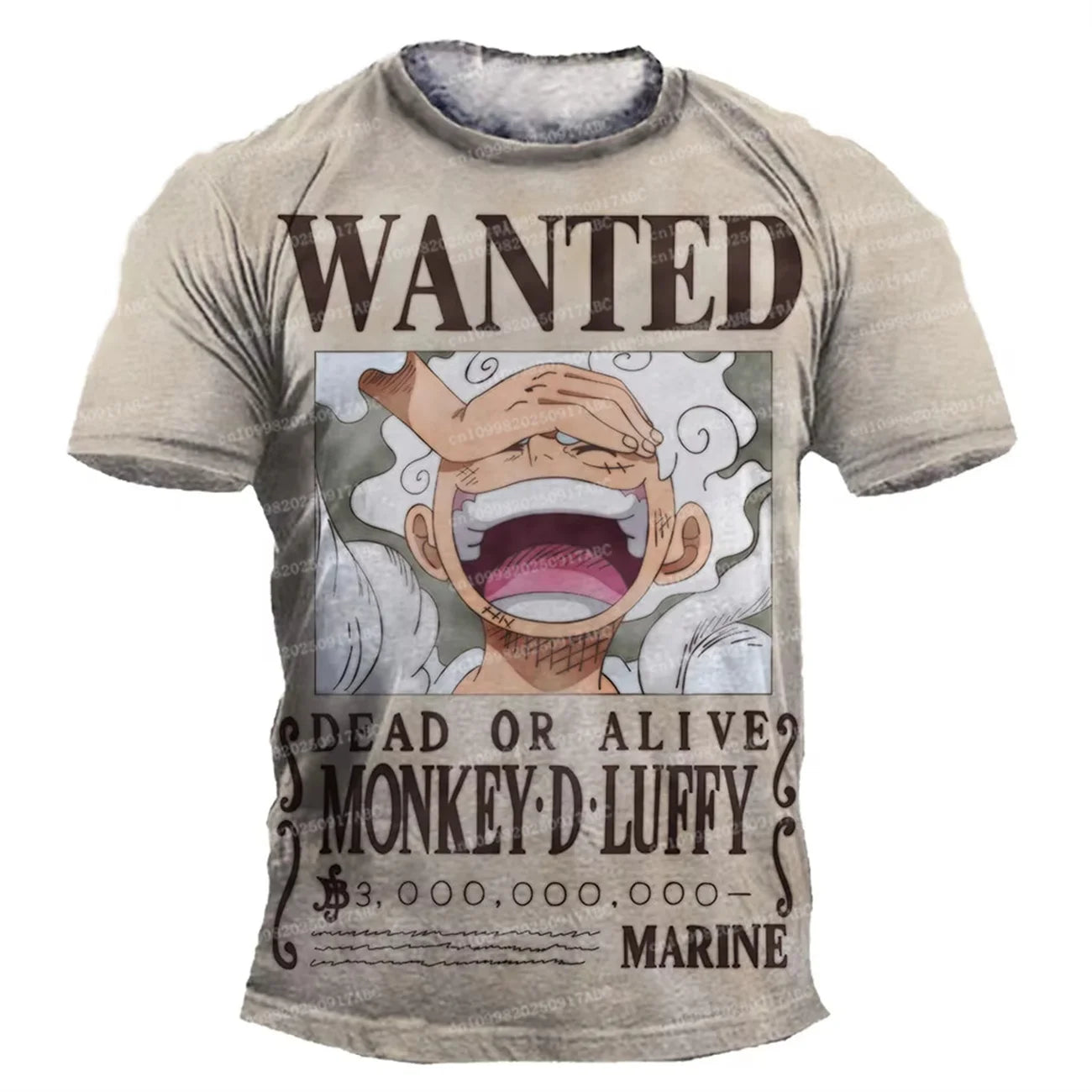 One Piece Luffy Oversized Tee - Neon Districts