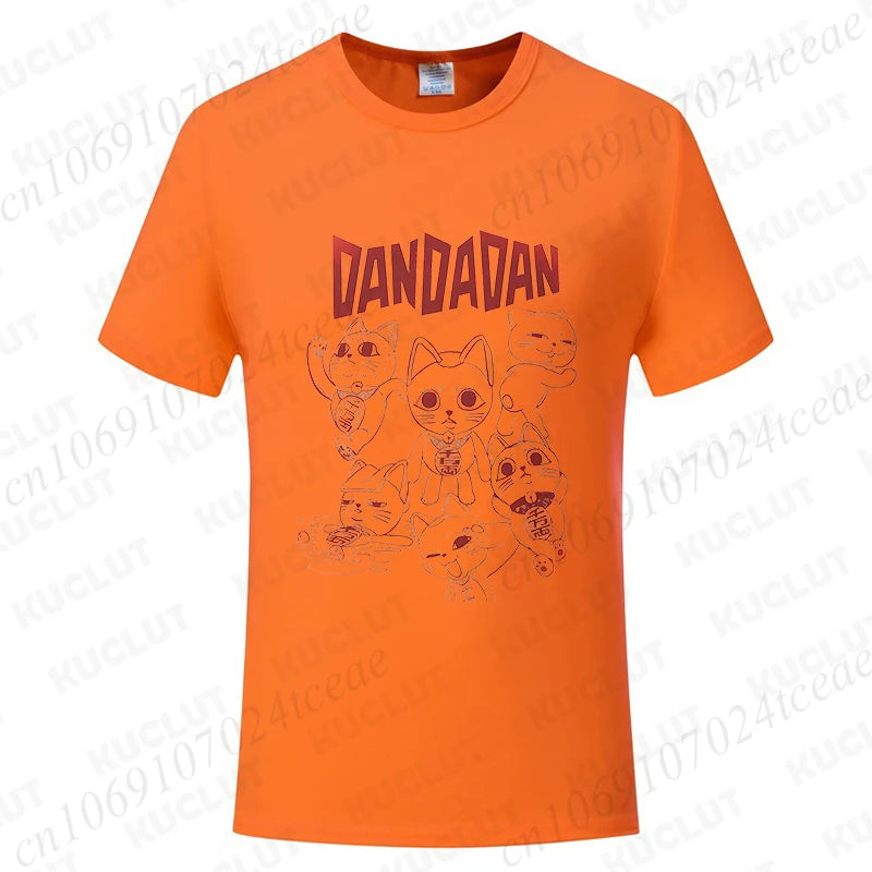 Dandadan Turbo Granny Cat Tee - Kawaii Anime Manga Shirt for Cat Lovers - Neon Districts