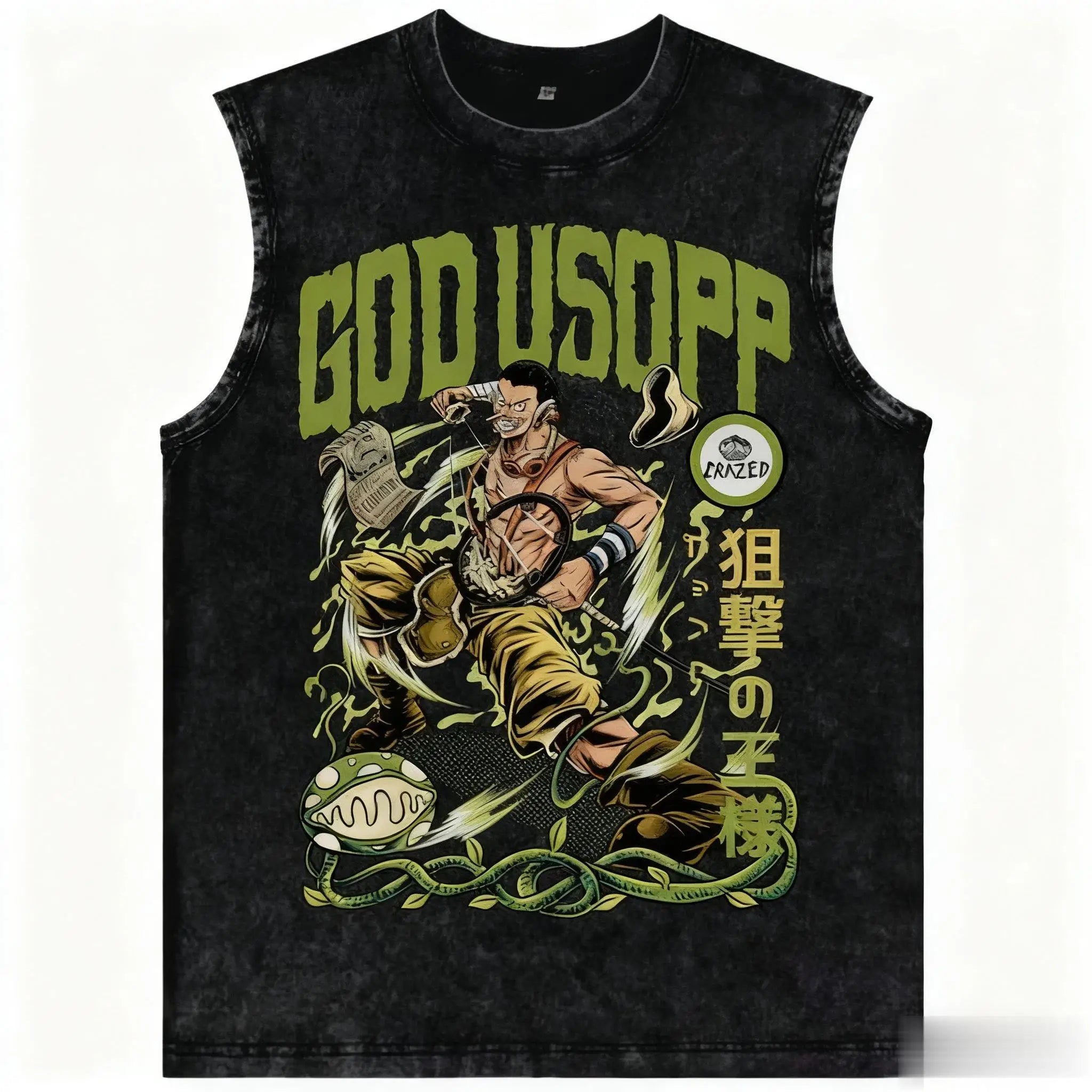 One Piece — Harajuku Washed Vintage Tank Top - Neon Districts