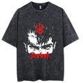 Retro Anime Pattern Hip-Hop Tee – Harajuku Washed Cotton