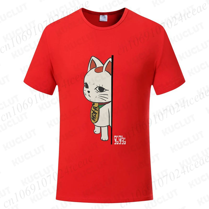 Dandadan Turbo Granny Cat Tee - Kawaii Anime Manga Shirt for Cat Lovers - Neon Districts