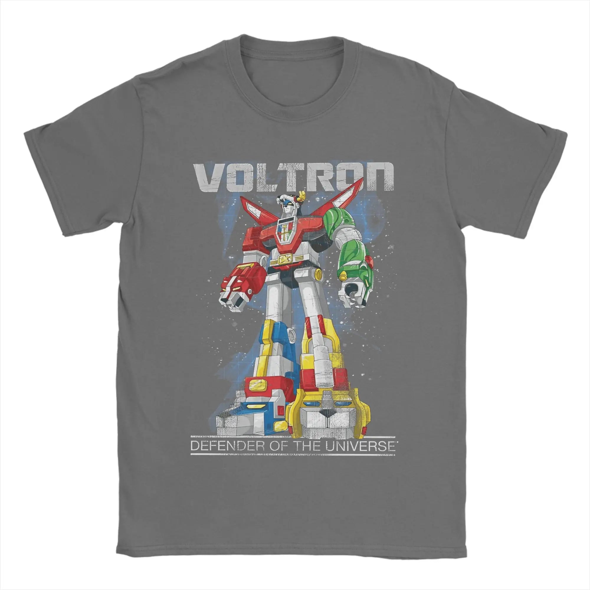 Men's Anime Voltron T Shirts  Cotton - Color Dark Grey