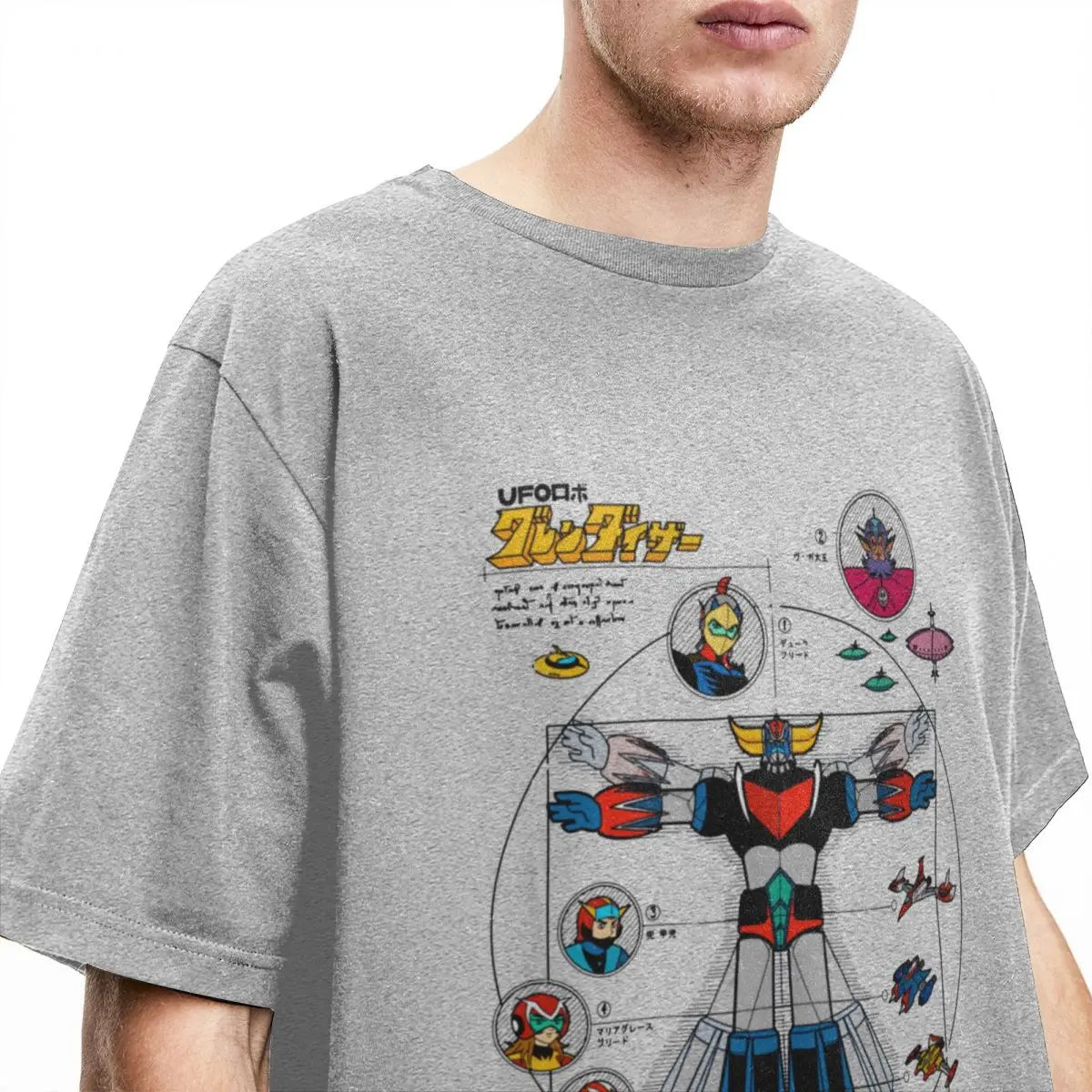 UFO Robot Grendizer Goldorak Graphic Tee – Pure Cotton Mecha
