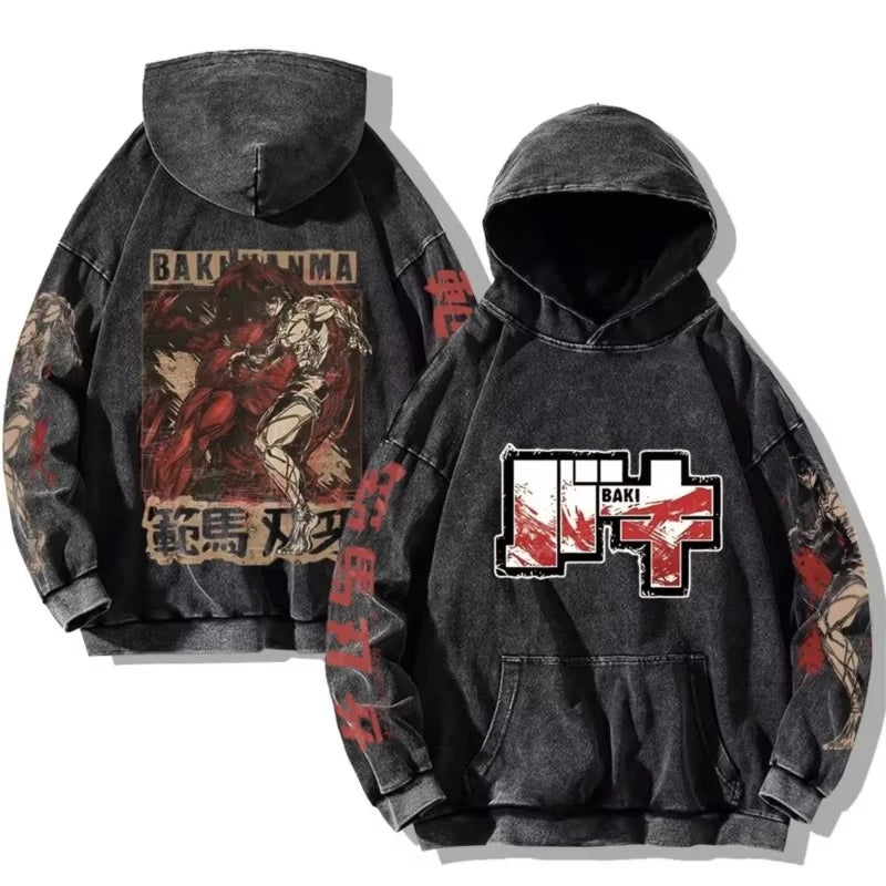 Baki Hanma Anime Hoodie - Neon Districts
