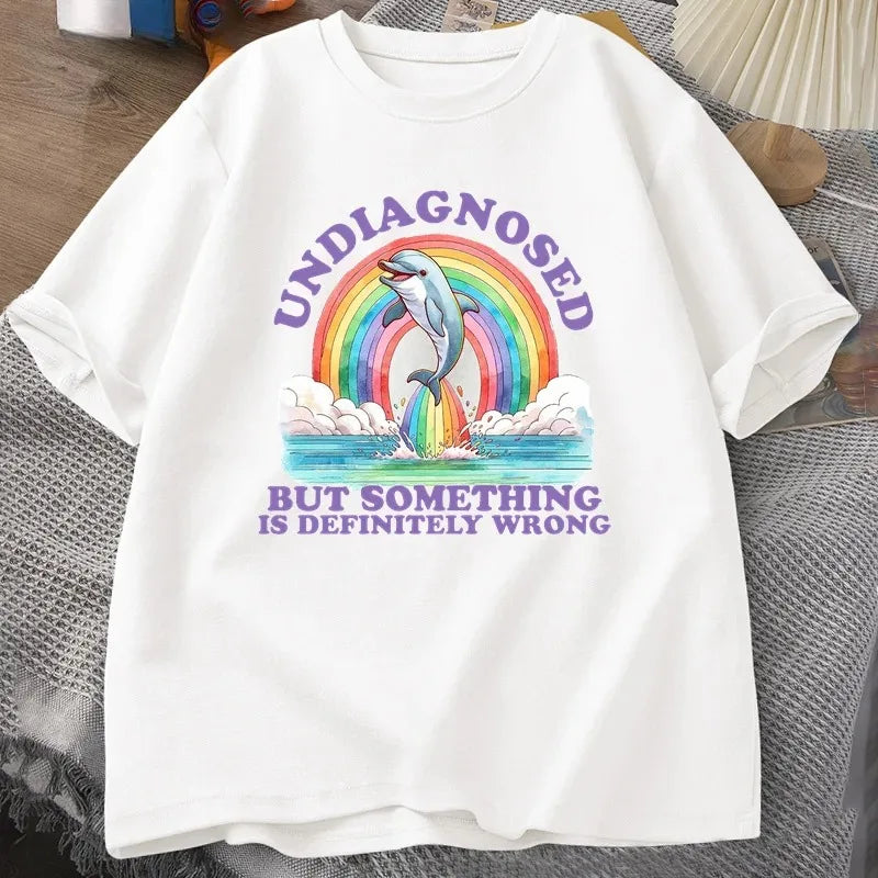 Undiagnosed But Something Is Definitely Wrong — Women's Humor Tee - Neon Districts