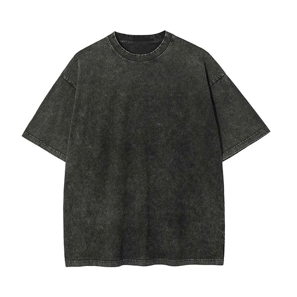 Attack on Titan Vintage Washed Tee – Oversized Streetwear
