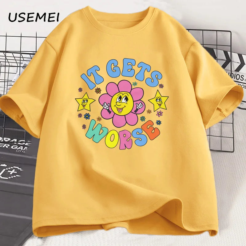 It Gets Worse — Weird-Core Meme Oversized Graphic Tee - Neon Districts