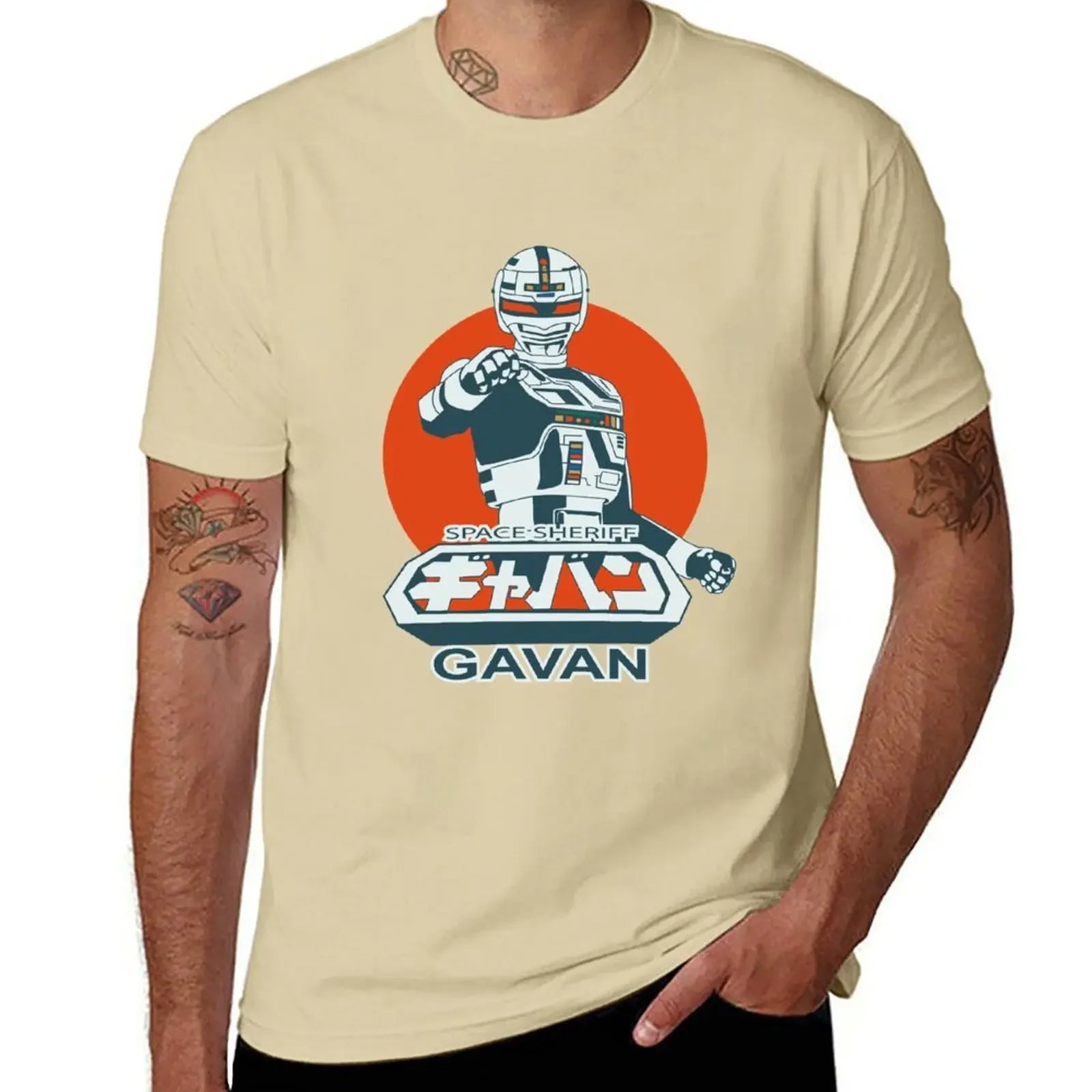 Space Sheriff Gavan — Vintage Tokusatsu Oversized Graphic Tee - Neon Districts