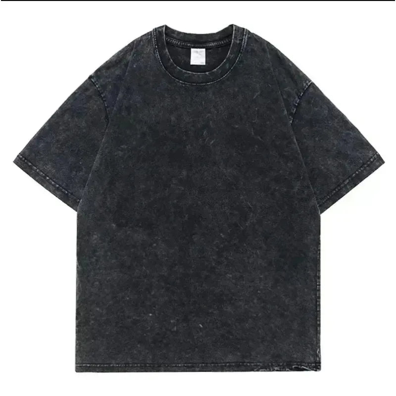 Dark Manga Pattern Tee – Japanese Anime Street Style