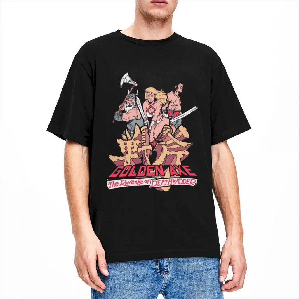 Golden Axe — Sega Arcade Beat-Em-Up Vintage Tee - Neon Districts