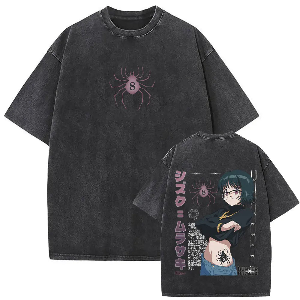 Hunter x Hunter Hisoka Washed Vintage Tee – Oversized Graphic
