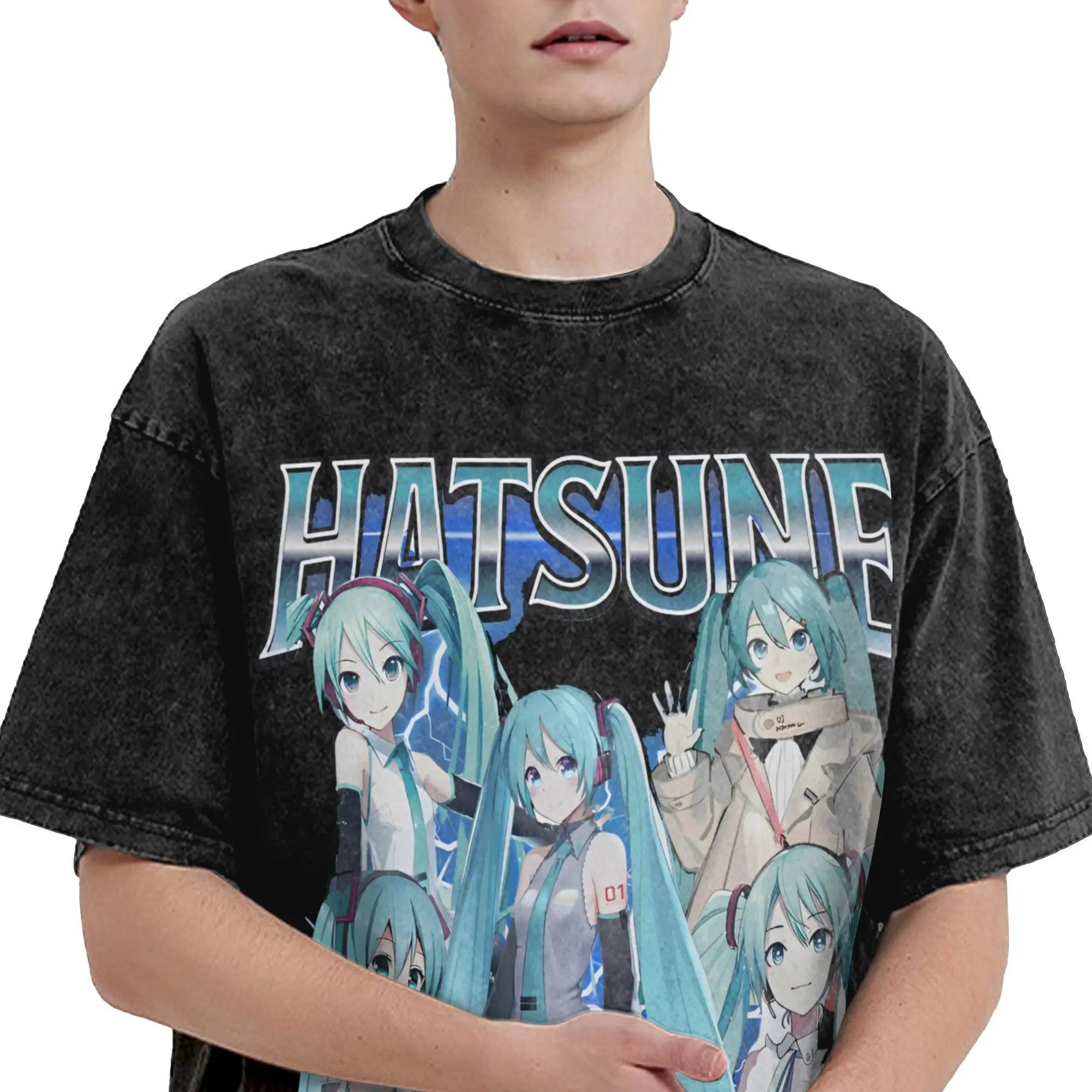 Hatsune Miku — Vocaloid Washed Oversized Tee