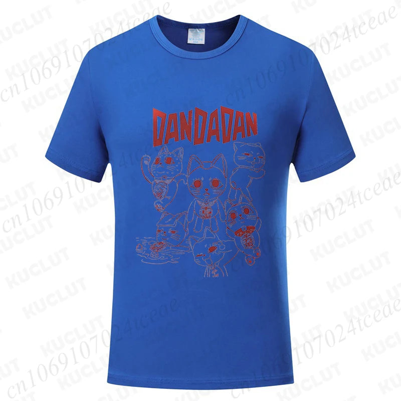 Dandadan Turbo Granny Cat Tee - Kawaii Anime Manga Shirt for Cat Lovers - Neon Districts