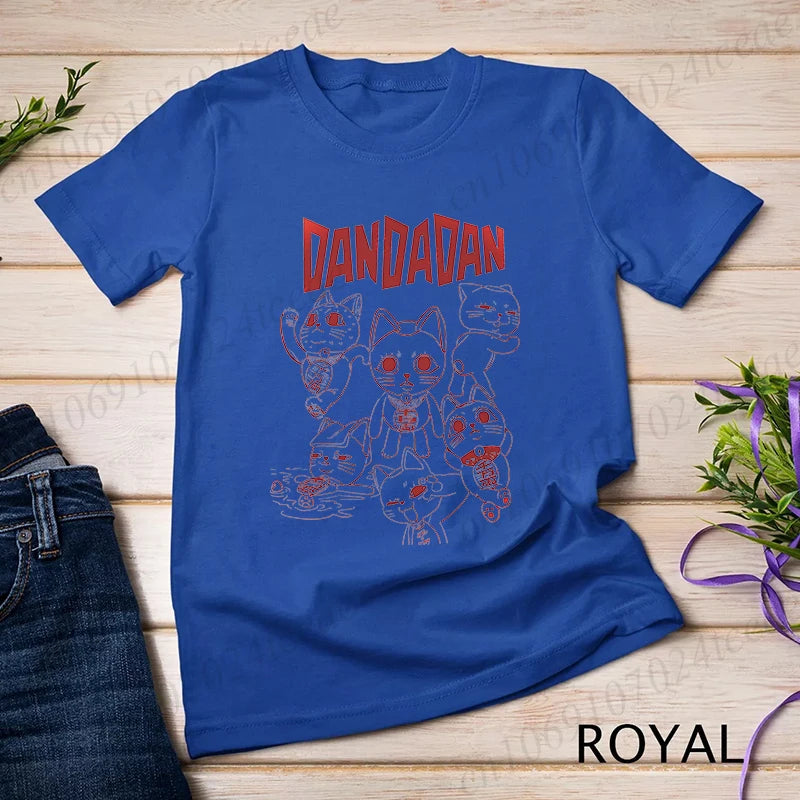Dandadan Turbo Granny Cat Tee - Kawaii Anime Manga Shirt for Cat Lovers - Neon Districts