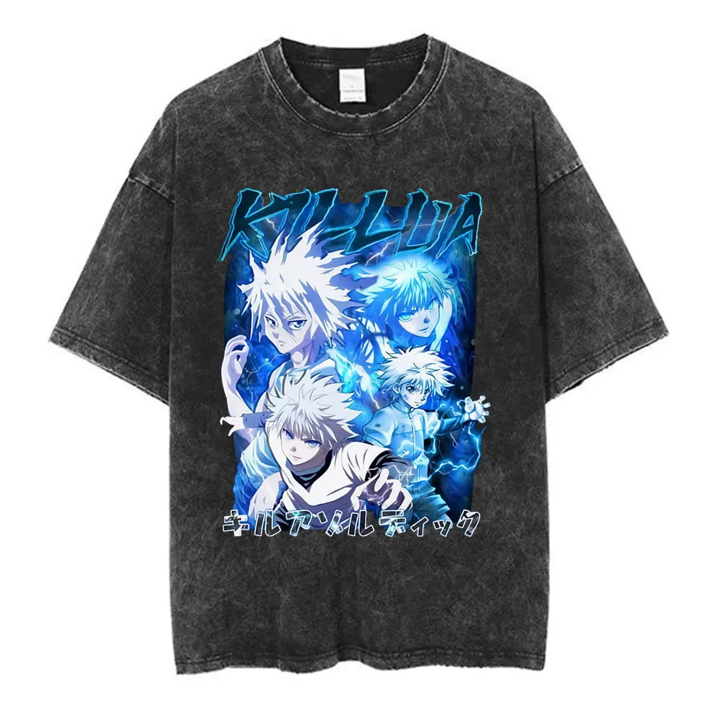 Hunter x Hunter Killua & Gon Vintage Tee – Cherry Blossom Print