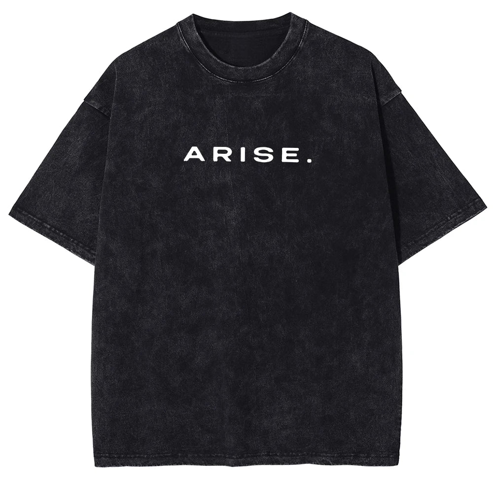 Solo Leveling ARISE Graphic Tee – Vintage Washed Oversized