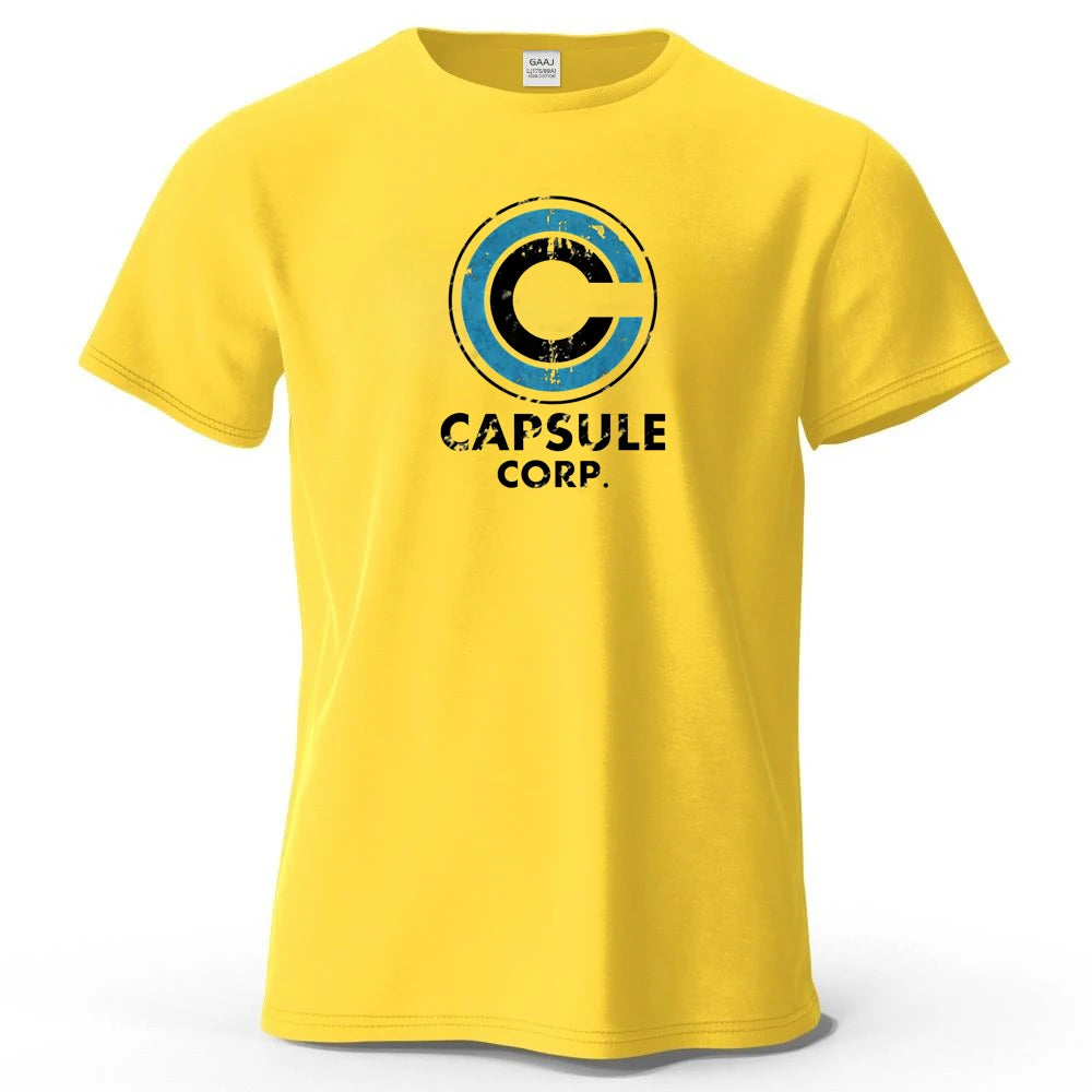 Dragon Ball — Capsule Corp Logo Streetwear Tee - Neon Districts