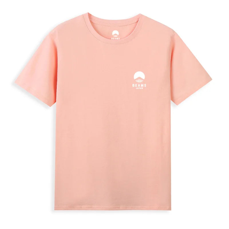 Mount Fuji — Embroidered Logo Japan Cotton Tee - Neon Districts