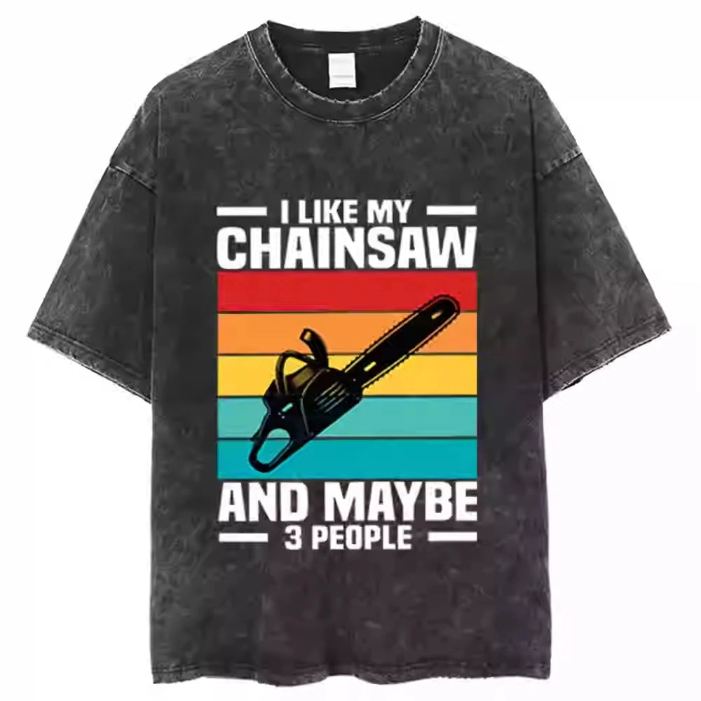 Chainsaw Man — Full Cast Washed Oversized Tee - Neon Districts