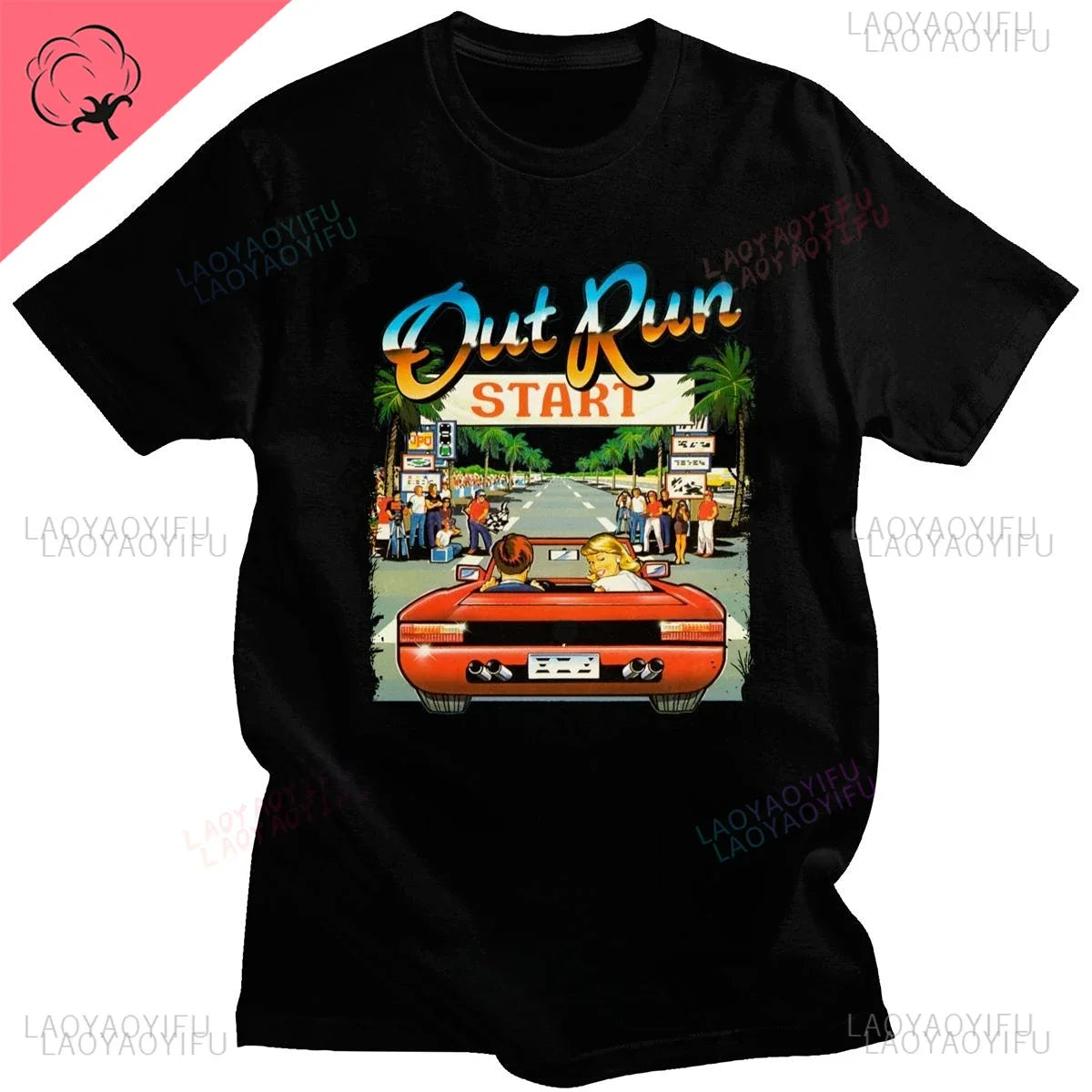 Out Run — 90s Vintage Japan Arcade Tee - Neon Districts