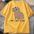 Don't Worry, Be Capy Tee - Neon Districts