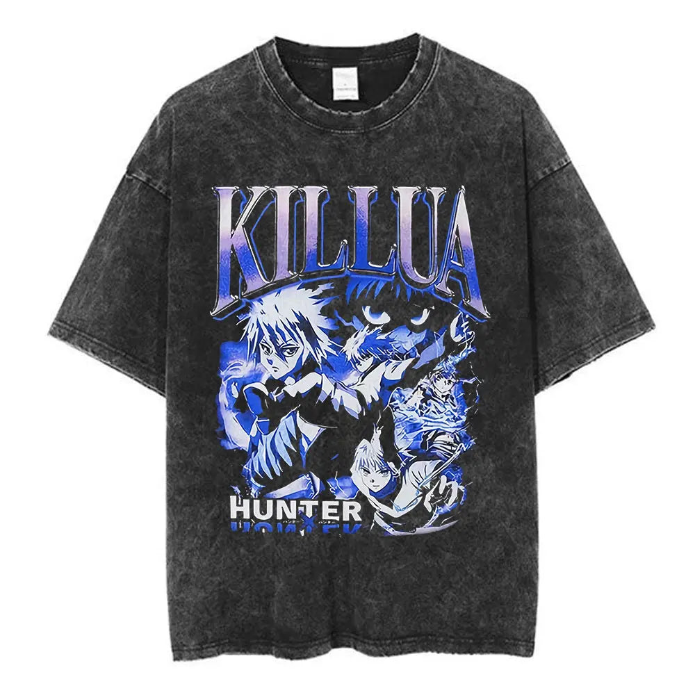 Hunter x Hunter Killua & Gon Vintage Tee – Cherry Blossom Print