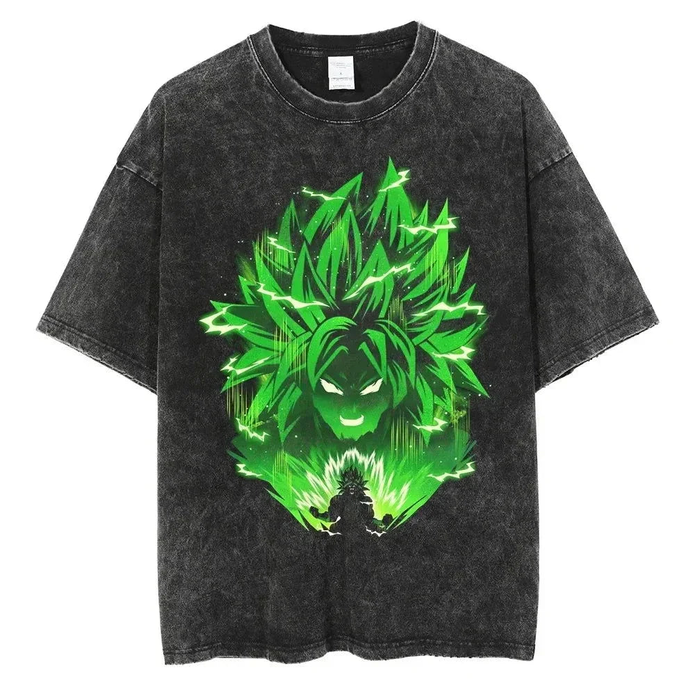 Dragon Ball Z Vegeta Vintage Wash Tee – Harajuku Sports Fit