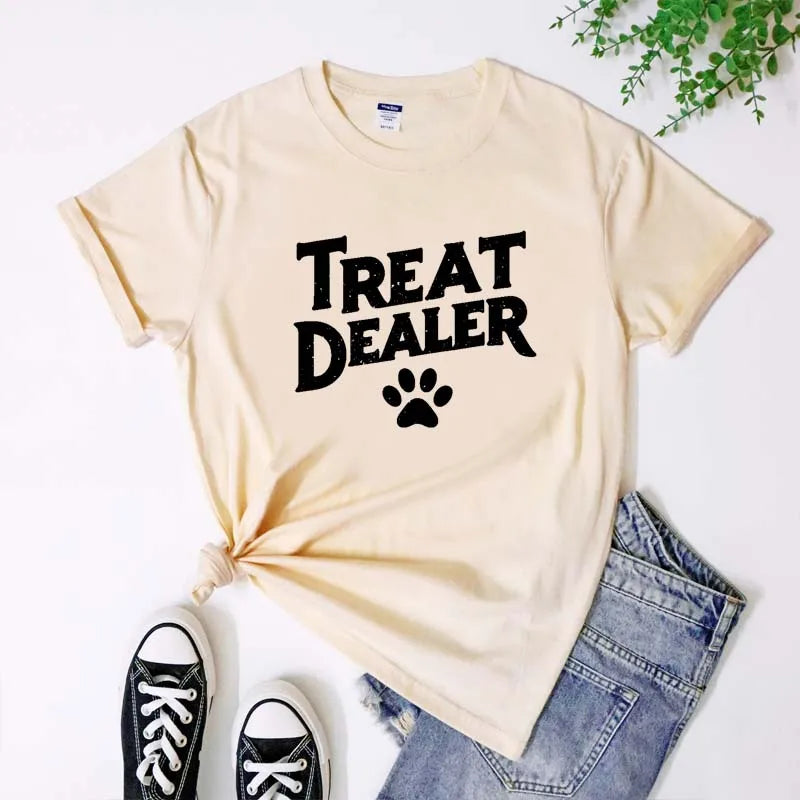 Treat Dealer Dog Mom Tee - Neon Districts