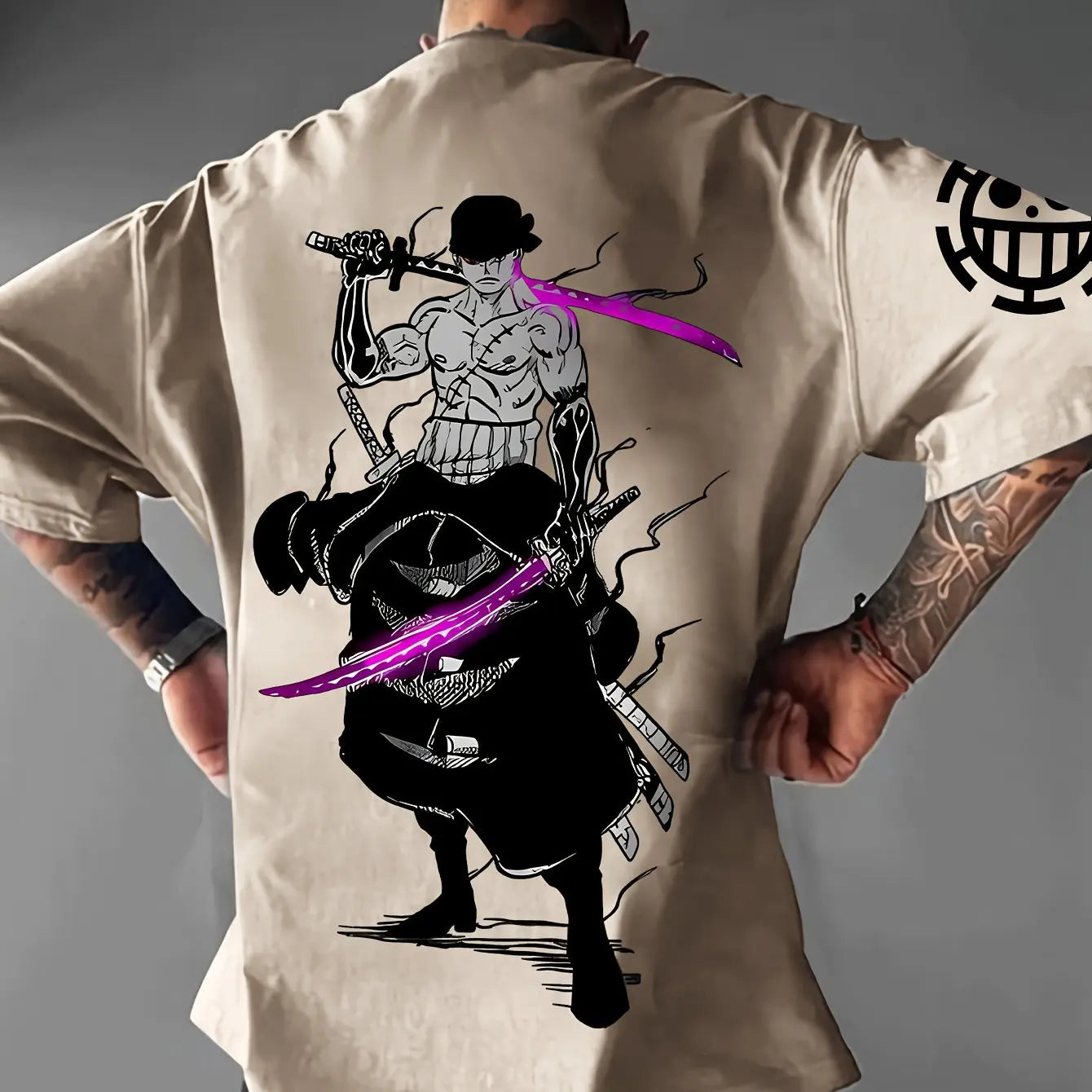One Piece Zoro Men's Printed Tee - Neon Districts