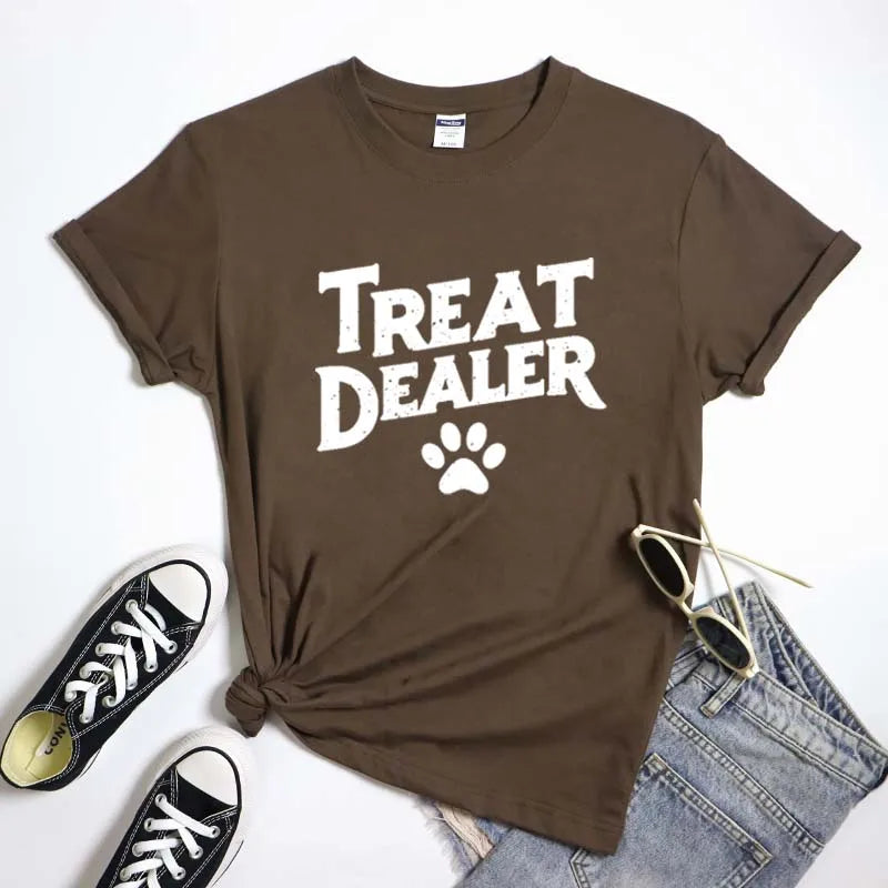 Treat Dealer Dog Mom Tee - Neon Districts