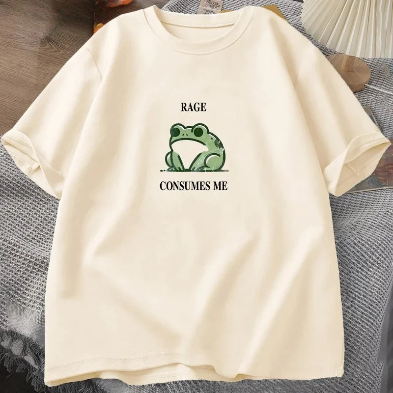 "Rage Consumes Me" — Silly Frog Vintage Graphic Tee - Neon Districts