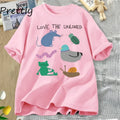 Love the Unloved — Pigeon Rat Frog Unisex Streetwear Graphic Tee - Neon Districts