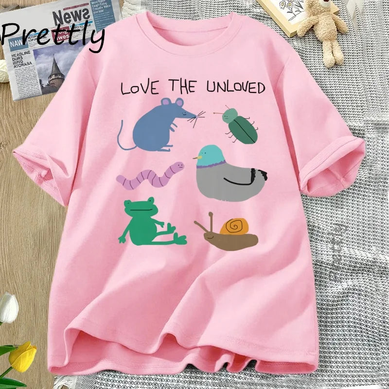 Love the Unloved — Pigeon Rat Frog Unisex Streetwear Graphic Tee - Neon Districts
