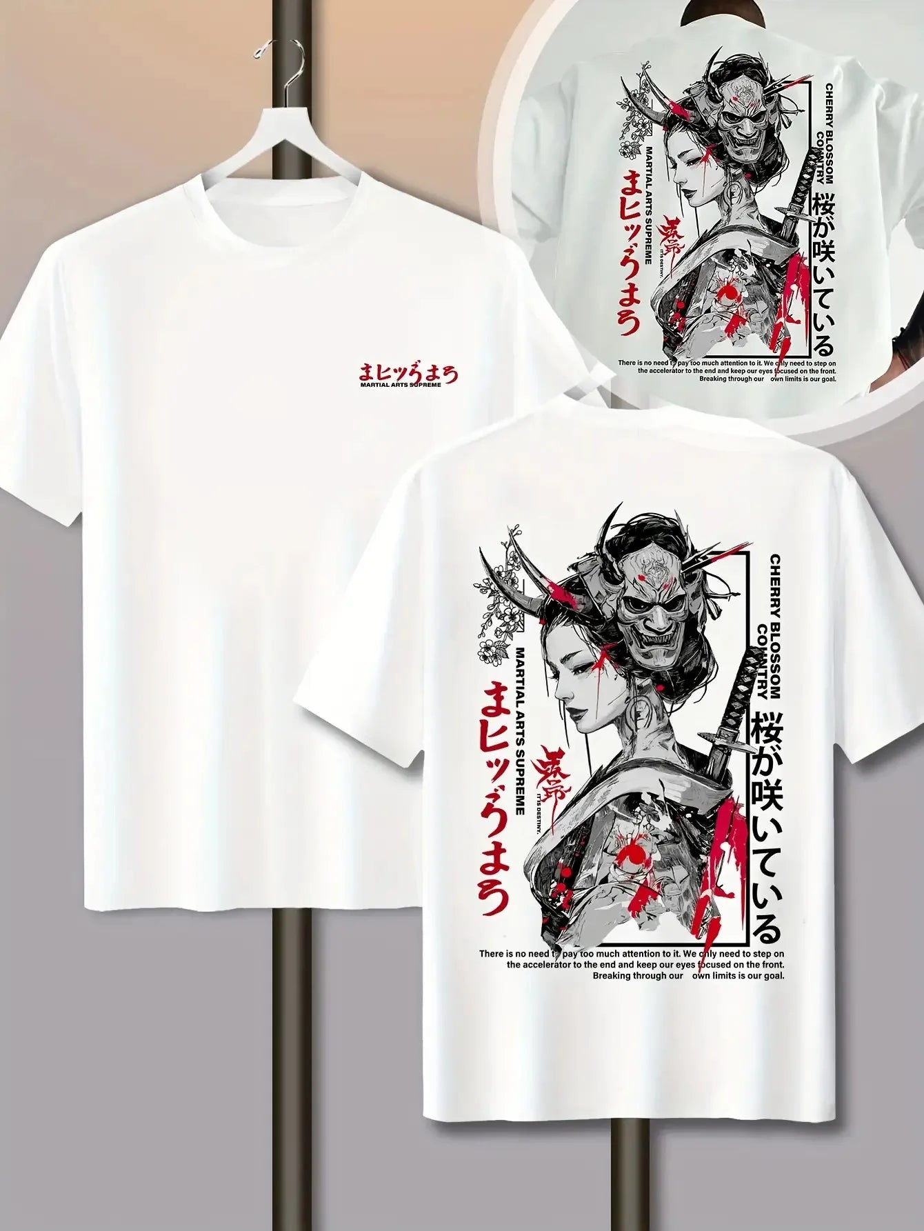 Cherry Blossom Japanese Floral Street Tee - Neon Districts