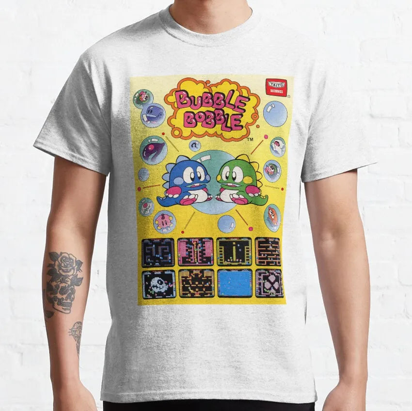 Bubble Bobble — Bub & Bob NES Arcade Retro Tee - Neon Districts